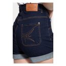 Queen Kerosin Denim shorts dark blue