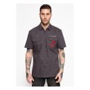 King Kerosin Shining racer workwear shirt grey