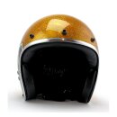 Roeg X 13 1/2 Skull bucket Helm gold metal flake