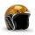 Roeg X 13 1/2 Skull bucket Helm gold metal flake