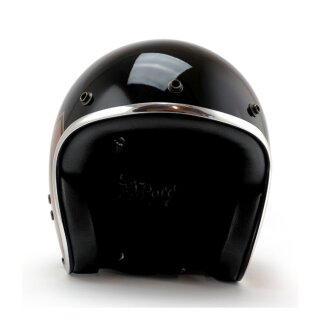 Roeg X 13 1/2 Skull bucket Helm gloss black schwarz