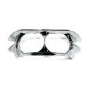 Lower outer Batwing fairing trim skirt. Chrome