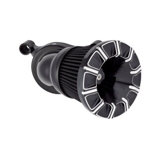 Arlen Ness, 10-Gauge Velocity 65Â°/90Â° air cleaner cover. Blk