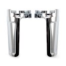 Arlen Ness Method performance fork slider covers, chrome