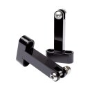 Vitys Design, passenger floorboard mount brackets. Black