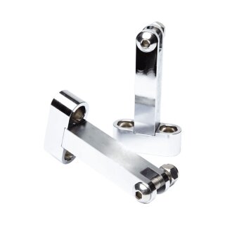 Vitys Design, passenger floorboard mount brackets. Chrome
