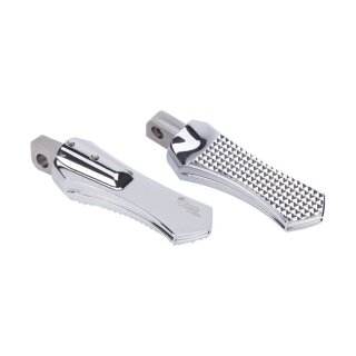 Vitys Design Diamond rider foot pegs, chrome