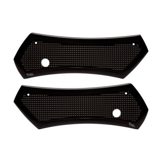 Vitys Design, Diamond saddlebag latch cover set. Black