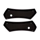 Vitys Design, Diamond saddlebag latch cover set. Black