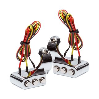 Vitys Design 3 button switch housing right, chrome