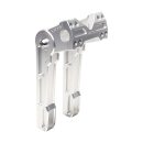 Vitys Design, 10" adjustable risers. Silver