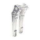 Vitys Design, 10" adjustable risers. Silver
