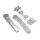Vitys Design, 10" adjustable risers. Silver