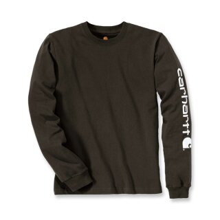 Carhartt Sleeve logo longsleeve peat