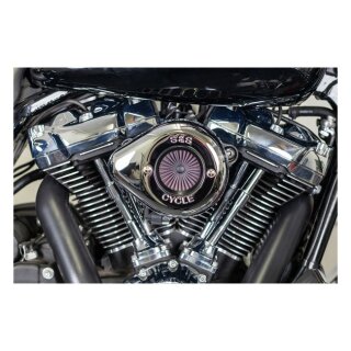S&S, Air Stinger Stealth air cleaner kit. Teardrop, chrome