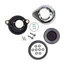 S&S Air Stinger Stealth Teardrop Luftfilter Kit chrom für Harley M8 17-25
