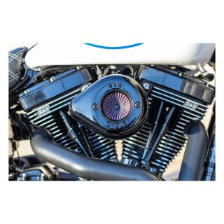 S&S, Air Stinger Stealth air cleaner kit. Teardrop, black