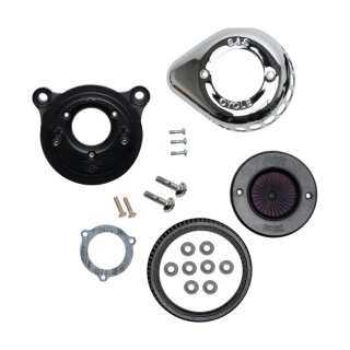 S&S Air Stinger Stealth Teardrop Luftfilter Kit chrom für Harley Twin Cam 99-17