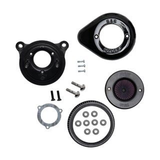S&S Air Stinger Stealth Teardrop Luftfilter Kit schwarz für Harley Twin Cam 99-17