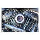 S&S, Air Stinger Stealth air cleaner kit. Alu trim ring