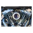 S&S, Air Stinger Stealth air cleaner kit. Alu trim ring