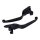 Lenker Armaturen Hebel Set schwarz für Harley Softail 18-25