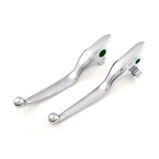 Handlebar lever kit, wide blade, Chrome