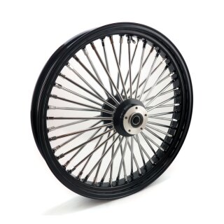 Big Spoke DF Felge vorne schwarz chrom für Harley Custom 23X3.5" geprüft