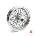 Radial 48 fat spoke front wheel 3.50 x 18 DF chrome