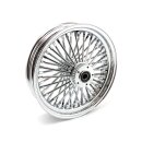 Radial 48 fat spoke front wheel 3.50 x 18 DF chrome