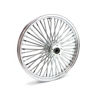 MCS Radial 48 fat spoke front wheel 2.15 x 19 DF chrome