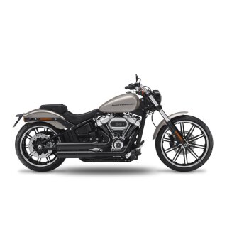 KessTech Fusion Long 2-2 exhaust black, straight cut short