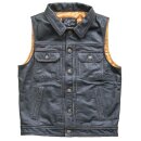 13 half Blood Moon black Leather Vest Weste