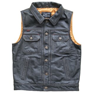 13 half Blood Moon black Leather Vest Weste M