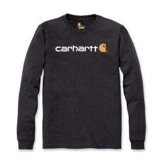 Carhartt Core Logo LS shirt carbon heather