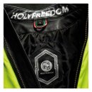 Holy Freedom Quattro Vision leather jacket black/fluo yellow