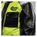 Holy Freedom Quattro Vision leather jacket black/fluo yellow