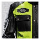 Holy Freedom Quattro Vision leather jacket black/fluo yellow