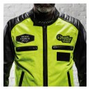 Holy Freedom Zero Vision leather jacket black/fluo yellow