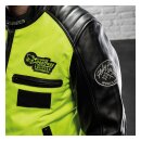 Holy Freedom Zero Vision leather jacket black/fluo yellow