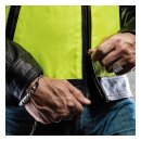 Holy Freedom Zero Vision leather jacket black/fluo yellow