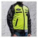 Holy Freedom Zero Vision leather jacket black/fluo yellow