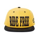 King Kerosin Ride Free snapback cap black/yellow