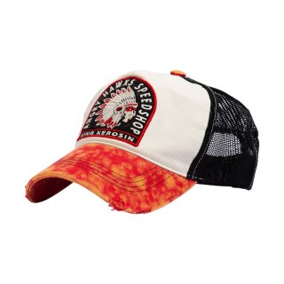 King Kerosin Speedshop trucker cap white/red