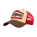 King Kerosin Logo trucker cap beige/brown