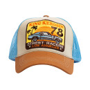 King Kerosin Street Racers mesh cap beige/light blue