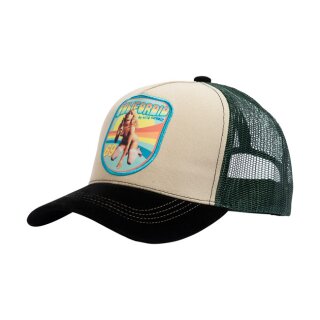 King Kerosin California mesh cap beige/olive