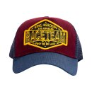 King Kerosin Race Team mesh cap wine red