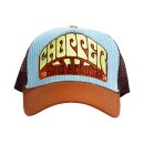 King Kerosin Chopper mesh cap blue/brown