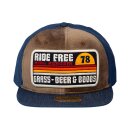 King Kerosin Ride Free trucker cap blue/brown